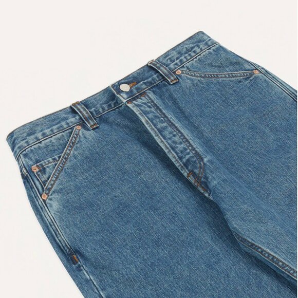 Drake's - Bleach Wash 14.2oz Japanese Selvedge Denim Five-Pocket Jeans - Size 29 - Picture 10 of 12